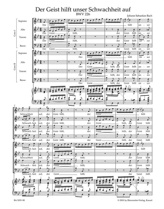 Motets BWV 225-230